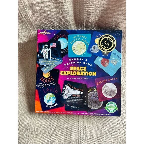 Eeboo Space Exploration Memory & Matching Game - Picture 1 of 5